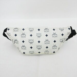 Mcm Pouch Bag White Waist